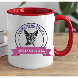 Hrnek - Sphynx kočka láska mého života