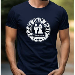 Pánské tričko na rozlučku - Game over party ženich