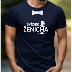 Pánské tričko - Svědek ženicha s motýlkem