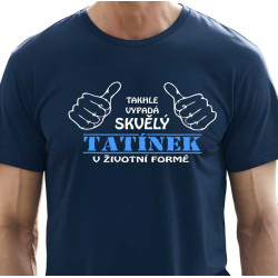 Pánské tričko Takhle vypadá skvělý tatínek v životní formě.
