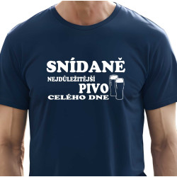 Pánské tričko - Snídaně, nejdůležitější pivo celého dne