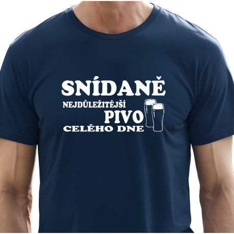 Pánské tričko - Snídaně, nejdůležitější pivo celého dne