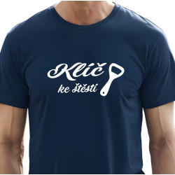 Pánské tričko - Klíč ke štěstí otvírák na pivo
