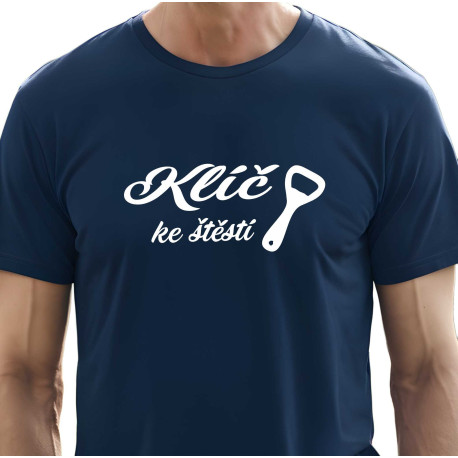 Pánské tričko - Klíč ke štěstí otvírák na pivo