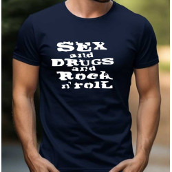 Pánské tričko - Sex, Drugs & Rock 'n' Roll