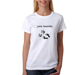 Dámské tričko s potiskem Jsem maminka