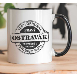Hrnek - 100% originál pravý Ostravák narozený v Ostravě