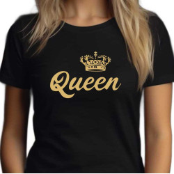 Dámské tričko Queen zlatý potisk