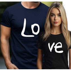 Párové trička s potiskem Love