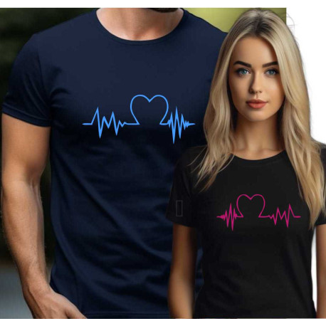 Párové trička - Tep lásky