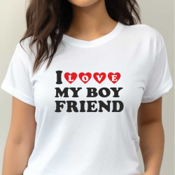 Dámské tričko - I love my Boyfriend