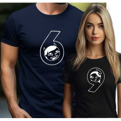 Set triček pro páry - 6 Ďábel a 9 Anděl.