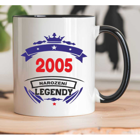 Hrnek s potiskem 2005 narození legendy