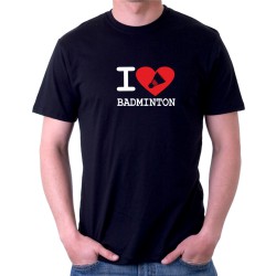 Pánské tričko - I Love Badminton