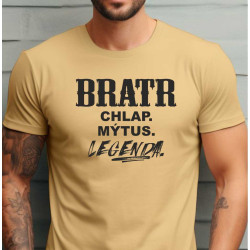 Pánské tričko - Bratr chlap mýtus legenda