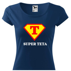 Dámské tričko - Super teta ve znaku supermana