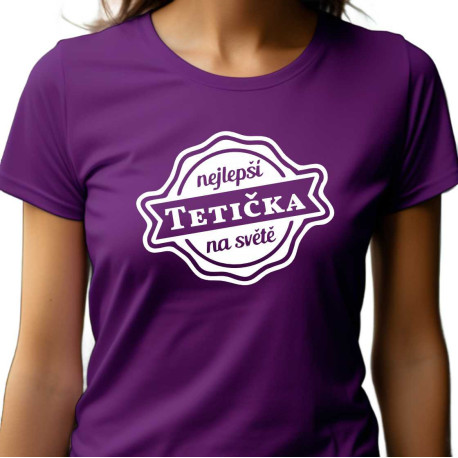 Dámské tričko - tetička v ornamentu