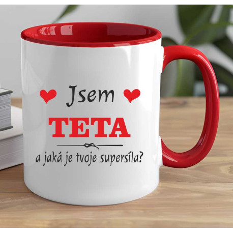 Hrnek - Jsem teta a jaká je tvoje super síla