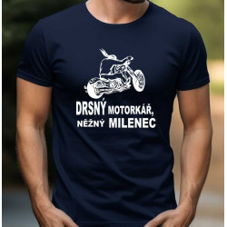 Pánské tričko - Něřný milenec drsný motorkář