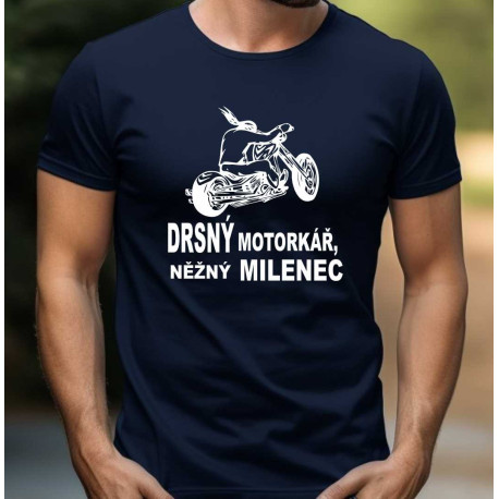 Pánské tričko - Něřný milenec drsný motorkář