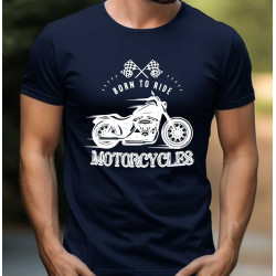 Pánské tričko - Narozen motorkářem