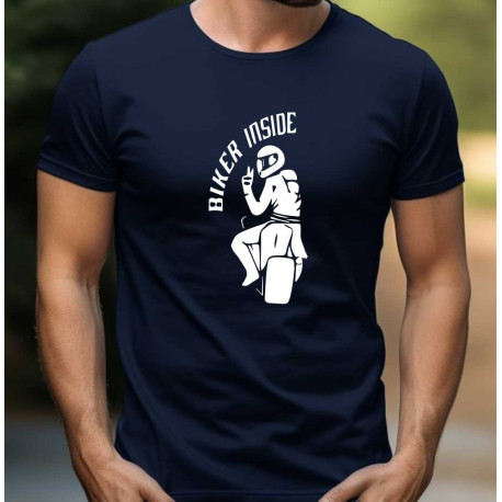 Pánské tričko - Motorkář uvnitř