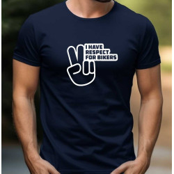 Pánské tričko - Respekt k motorkářům