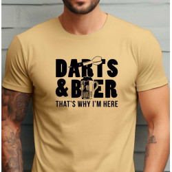 Pánské tričko - Pivo a šipky to je proč jsem tady