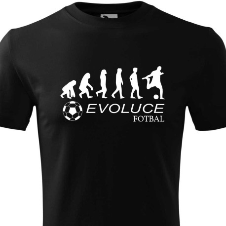 Pánské tričko - Evoluce fotbalu