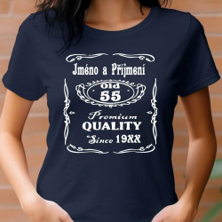 Dámské tričko Jack Daniels k 55. narozeninám