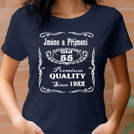 Dámské tričko Jack Daniels k 55. narozeninám