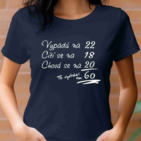 Dámské tričko k 60 narozeninám