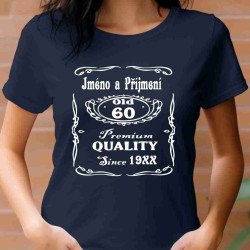 Dámské tričko Jack Daniels k 60. narozeninám