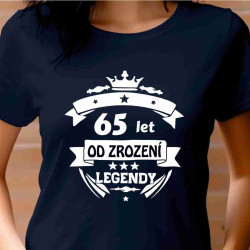 Dámské tričko 65 let od zrození legendy