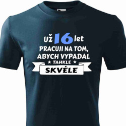 Tričko k 16 narozeninám - už 16 let pracuji na tom