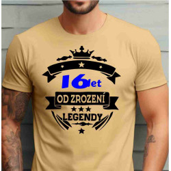 Tričko k 16 narozeninám - 16 let od narození legendy