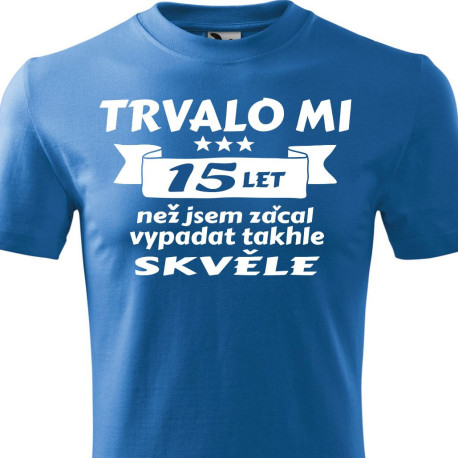 Tričko k 15 narozeninám - Trvalo mi 15 let