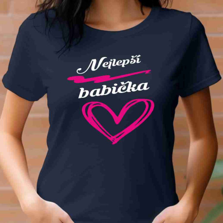 Dámské tričko - Nejlepší babička pod srdcem