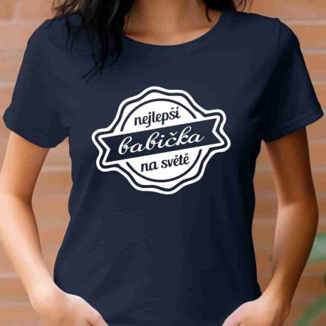 Dámské tričko - Nejlepší babička na světě v ornamentu