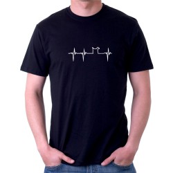 Pánské tričko pro pejskaře - Křivka s motivem Pejska