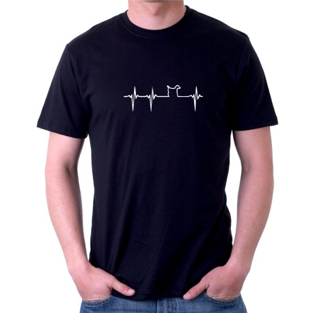 Křivka s motivem Pejska - Pánské tričko s potiskem