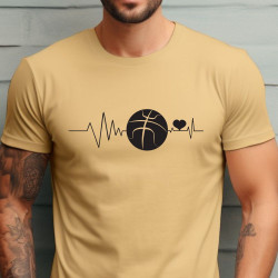 Pánské tričko - Heartbeat Basketbal