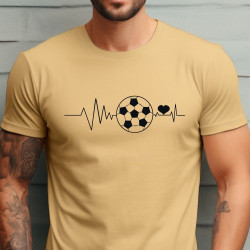 Pánské tričko - Heartbeat Fotbal