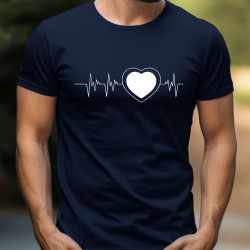 Pánské tričko - Heartbeat srdce