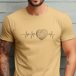 Pánské tričko - Heartbeat srdce 2