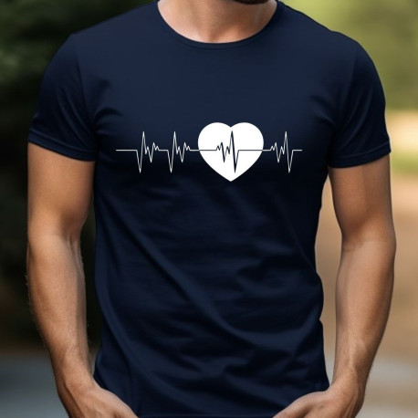 Pánské tričko - Heartbeat srdce 3