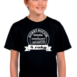 Dětské tričko 4 roky dobrý ročník