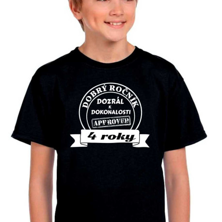 Dětské tričko 4 roky dobrý ročník