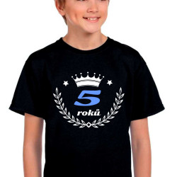 Dětské tričko 5 roků