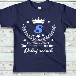 Dětské tričko 8 let Limitovaná edice Dobrý ročník